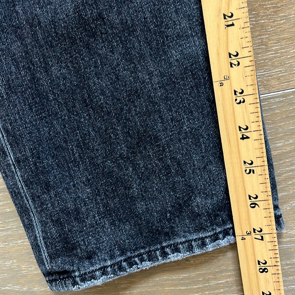 American Eagle Distressed Black Wash 90’s Boyfriend Jeans size 8 - Picture 9 of 12